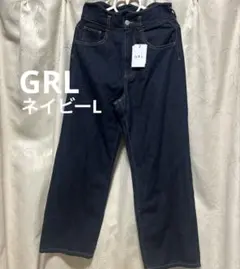 GRL♡ウエストウェーブデザインデニムパンツ[gn290]