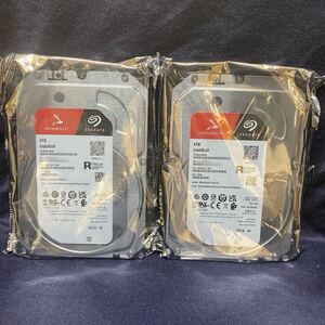 【未開封】NAS用 内蔵ハードディスク 4TB 2台 Seagate ST4000VN006 IronWolf SATA HDD