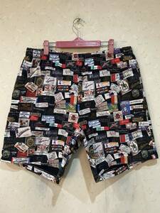 ※Supreme シュプリーム Labels Pique short ショート ハーフ 総柄コットンパンツ L 　　　　 　　 BJBC.B