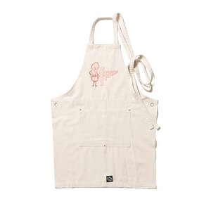 新品 F-LAGSTUF-F GIRL APRON & MITTEN SET ガール マスコット プリント エプロン ミトン セット 21AW-FS-67 フラグスタフ アイボリー