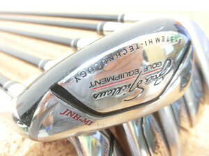 ♪Jack Nicklaus ジャックニクラウス JNH-M1 / 7.8.9.P.A.S UT型 アイアン 6本 純正カーボンシャフト NTM65 FLEX-SR 中古品♪Y0037