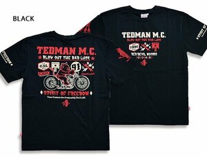 TEDMAN M.C.半袖Tシャツ◆TEDMAN/テッドマン ブラックMサイズ（サイズ40）TDSS-550 エフ商会 バイカー アメカジ efu