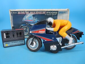 ニッコー　セラデラコン　1/8SC BMW RIDER R100RS　ベーエムヴェーライダー　ラジオコントロール　現状品　クラフトシート梱包　（中　BMW9