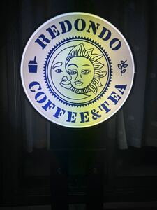 喫茶店看板　照明　インテリア　アメリカンガレージ REDONDO coffee レドンドコーヒ　レトロ