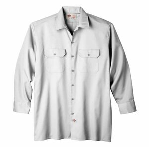 送料無料！Dickies ディッキーズ 574 ロングスリーブワークシャツ 長袖 USAモデル WHITE L