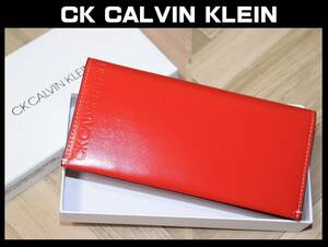 送料無料 特価即決【未使用】 CK Calvin Klein ★ 長財布 ドーバーシリーズ ★ カルバンクライン 税込定価1万6500円 878604 カーフ調 ②