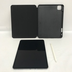 09963 Apple iPad Pro 11inc 第2世代 64GB Wi-Fi＋Cellular ルA1934(MU0U2J/A) 〇au スペースグレー 第2世代ペンシル付属 初期化済み