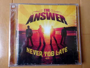 ●2CD THE ANSWER NEVER TOO LATE 未開封　TE119●e送料130円