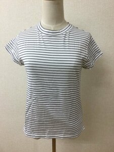 アンタイトル 白に黒のシマ柄Tシャツ サイズ2