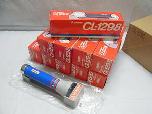 【C】未使用▲保管品 三菱常備灯 CL-1298 懐中電灯 10本セット 単一乾電池 豆電球 防災 災害 三菱電機 取り付け台 レトロ ビンテージ▲80