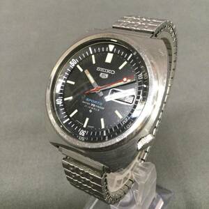 060605 267975 SEIKO 5 セイコー5 6119-6020 デイデイト 文字盤ブラック 腕時計 稼働品