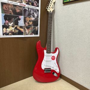 Fender エレキギター squire affinity レッド　新品同様