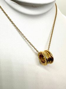 1円 BVLGARI ブルガリ B-ZERO1 ビーゼロワン K18 750刻印あり チョーカー ネックレス 総重量12.1g 全長約32.5cm 