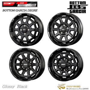 送料無料 コーセイ BOTTOM GARCIA DEGRE GB 4.5J-15 +45 4H-100 (15インチ) 4H100 4.5J+45【2本セット 新品】