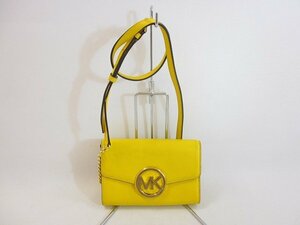 MICHAEL KORS / マイケル・コース チェーンショルダー ウォレットショルダー ショルダーポーチ レディース サイズ : e イエロー