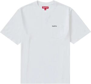 Supreme S/S Pocket Tee シュプリーム ポケット Tシャツ Box Logo ボックス ロゴ 半袖 White ホワイト カットソー XXL