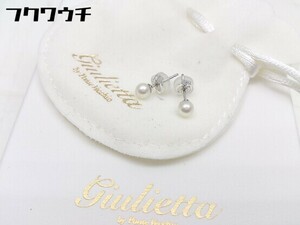 ◇ ◎ giulietta by Ponte Vecchio PT950 アコヤパール ピアス ホワイト シルバー レディース