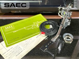 トーンアーム SAEC WE-308 シェル/PHONOケーブル等付属 リフターオイル補充済み Audio Station