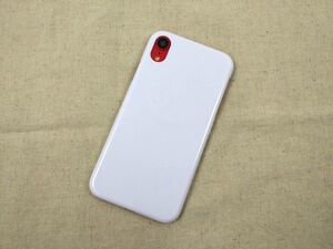 iPhone XR用 ソフトケース ソフトカバー TPU シンプル ホワイト