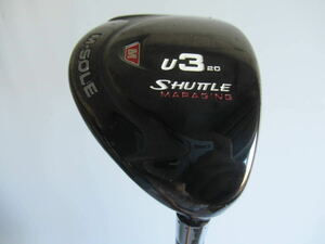 ★MAJESTY GOLF マジェスティゴルフ SHUTTLE M-SOLE ユーティリティ U3 20° 純正スチールシャフト J926　★レア★激安★中古★　★