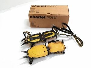 ▲ Charlet moser シャルレモーゼル 10本爪 アイゼン 黒×黄色 登山 0106-302A @60 ▲