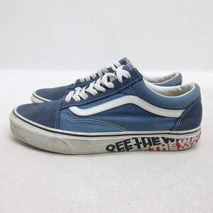 D■【27cm】バンズ/VANS オールドスクール キャンバススニーカー■青/MENS/14【中古】