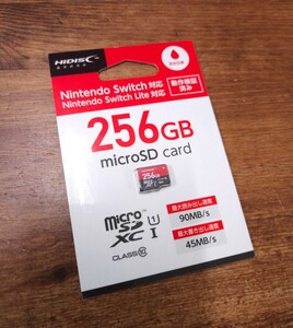 新品☆HIDISC micro SDXCカード 256GB HDMCSDX256GSW マイクロSDカード メモリーカード ニンテンドースイッチ対応 未使用 12