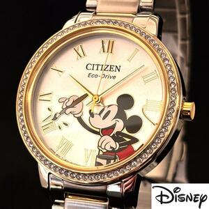 【Disney】展示品特価/CITIZEN/シチズン/レディース腕時計/希少/ディズニー/プレゼントに/ミッキーマウス/激レア/女性用/エコドライブ