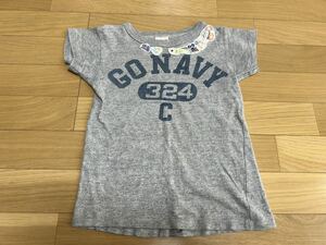 デニムダンガリー 半袖Tシャツ 120センチ　トップス　キッズ　こども服 女の子　フィス　デニム&ダンガリー　