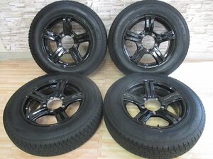 即納 スタッドレス ジムニー 黒 5穴 PCD139.7 5.5J+20 深溝 175/80R16 グッドイヤー アイスナビSUV 中古 JB64W JB23W JA12W JA22W 中古