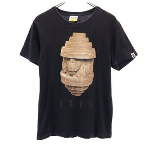 アベイシングエイプ 日本製 半袖 Tシャツ M ブラック系 A BATHING APE メンズ