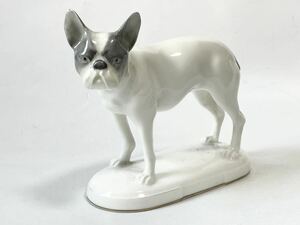 大倉陶園 OKURA オークラ 置物 犬 陶器 磁器 置物 フィギュリン オブジェ フレンチブルドッグ リヤドロ ロイヤルコペンハーゲン 日本製