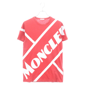 MONCLER モンクレール 20SS MAGLIA T-SHIRT ロゴプリント半袖Tシャツ カットソー レッド H10918C00039