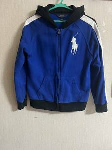 ラルフローレン Ralph Lauren ジップアップ　パーカー　ビッグポニー 10-12サイズ　送料込