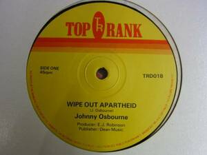 12inch JOHNNY OSBOURNE / Wipe Out Apartheid 5枚以上で送料無料