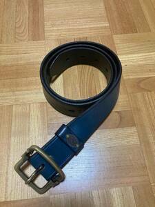 porter/classic/ポーター/クラシック/ベルト/belt/ネイビー/ブルー/2016AW/LEATHER/BELT/BLUE/即完売/FreeSize/経年劣化