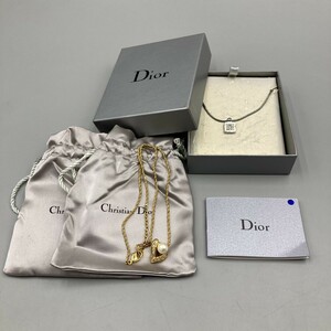 D クリスチャン ディオール ネックレス 2点セット　Christian Dior