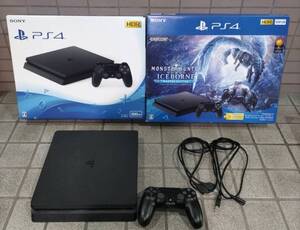 SONY ソニー PlayStation4 CUH-2200A 500GB モンスターハンター アイスボーン マスターエディション 簡易動作確認済 初期化済 中古 現状品