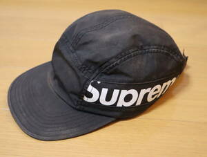 ☆Supreme　シュプリーム　サイドロゴキャップ　ブラック MADE IN USA ☆