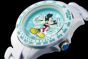 1円～ 1スタ Disney設立100周年記念限定アナザーヘブン×Disney限定/ミッキーマウス別注コラボ時計/美しすぎるティファニーブルー気圧絶