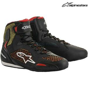 セール特価 alpinestars アルパインスターズ シューズ FASTER-3 RIDEKNIT SHOE カラー:BLACK YELLOW RED(1530) サイズ:8.5/26.0cm