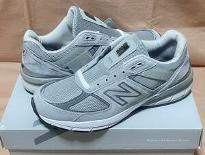 新品 New Balance M990V5 GREY 26.5cm US8.5 ニューバランス M990GL5 Made in USA グレー　灰