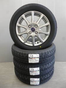 新品ブリヂストンNEWNO★155/65R14セット★シルバー★軽カーフレアNBOXミラムーブタントキャンバスラパンNワンアルトウェイクピクシス★