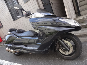 マグザム２５０　SG21J　カスタム車　黒　LEDライト　通勤、通学、ウーバーなど