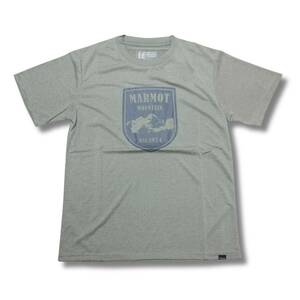 即決☆マーモット エルバード半袖Tシャツ GRY/Mサイズ 送料無料 グレー 吸汗・速乾・ドライ 登山 キャンプ クラシック Marmot 