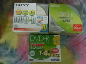 SONY/ソニー UNIFINO/ユニフィーノ DVD-R 4.7GB 30点セット ビデオ用/1回録画用/1-4倍速記録対応 インクジェットプリンター対応 