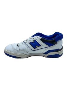 NEW BALANCE◆BB550/ホワイト/27.5cm/BLU