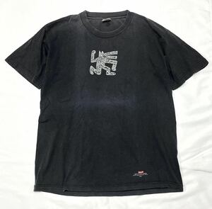 rare 1998 Supreme×Keith Haring Tee 90s ヴィンテージ シュプリーム×キースヘリング Tシャツ オールド 初期ツルタグ フェードブラック L