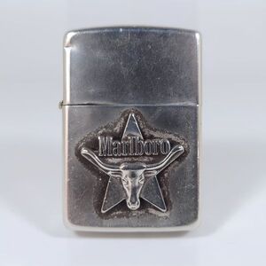 【超希少】 Zippo Marlboro STERLING SILVER　マルボロ スターリングシルバー　筆記体 純銀 1980年代　ロングホーン　K241227549S