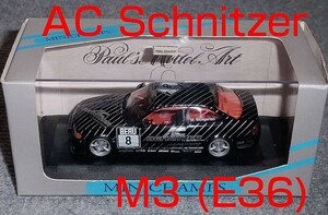 1/43 BMW M3 (E36) ACシュニッツァー 8号車 DTT 1994 ブラック シルバー AC Schnitzer